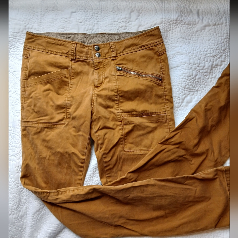 Athleta Mustard Yellow Dipper Cargo Pants Size 6
